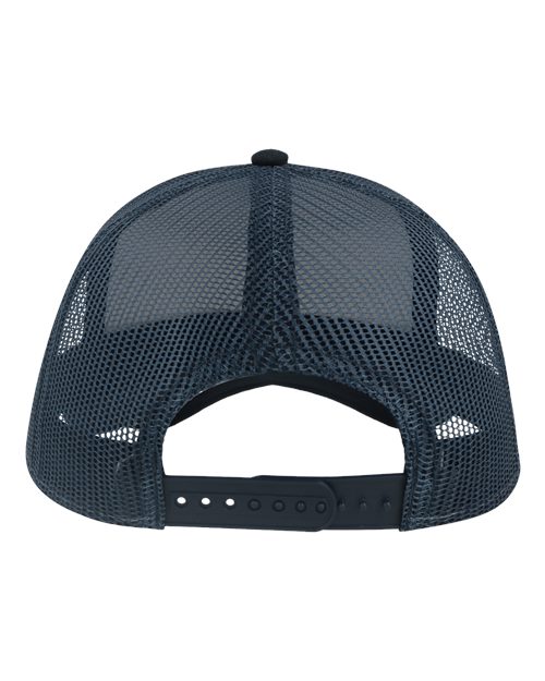 Atlantis Headwear RAPPER Sustainable Canvas Cap - Grey/ Navy - back