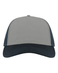 Atlantis Headwear RAPPER Sustainable Canvas Cap - Grey/ Navy - front