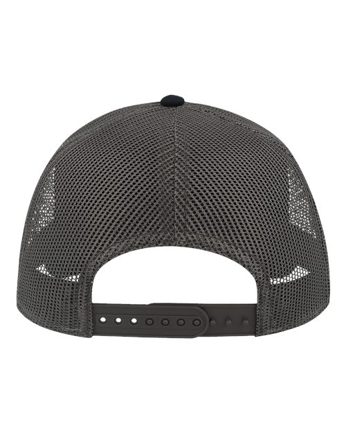 Atlantis Headwear RAPPER Sustainable Canvas Cap - Navy/ Dark Grey - back