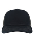 Atlantis Headwear RAPPER Sustainable Canvas Cap - Navy/ Dark Grey - front