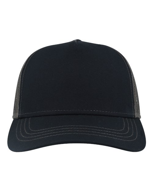 Atlantis Headwear RAPPER Sustainable Canvas Cap - Navy/ Dark Grey - front