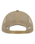 Atlantis Headwear RAPPER Sustainable Canvas Cap - Olive Green/ Khaki - back
