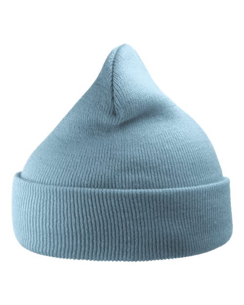Atlantis Headwear WIND Sustainable 12" Knit Beanie - Light Blue - back