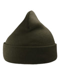 Atlantis Headwear WIND Sustainable 12" Knit Beanie - Olive - front