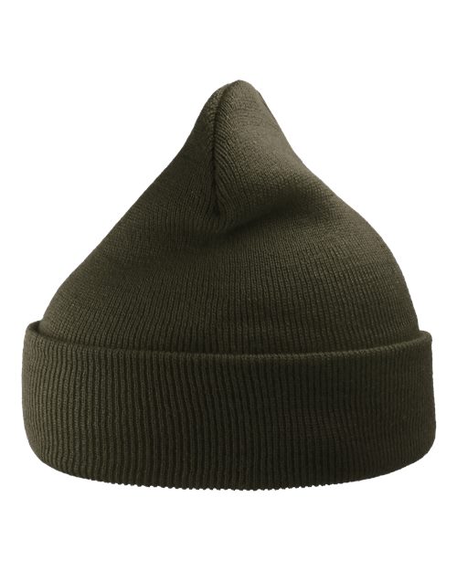Atlantis Headwear WIND Sustainable 12" Knit Beanie - Olive - front