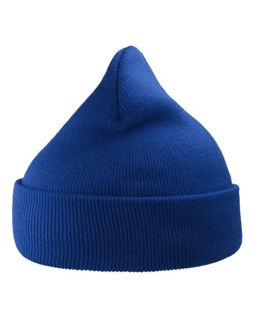 Atlantis Headwear WIND Sustainable 12" Knit Beanie - Royal - back