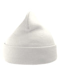 Atlantis Headwear WIND Sustainable 12" Knit Beanie - White - front