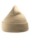 Atlantis Headwear WIND Sustainable 12" Knit Beanie - Beige - back
