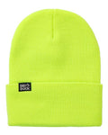 DRI DUCK 3523 Coleman Cuffed Beanie - Neon Yellow - front