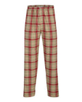 Boxercraft BM6624 Men's Harley Flannel Pants - Reindeer Plaid - front
