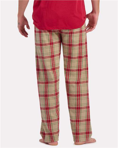 Boxercraft BM6624 Men's Harley Flannel Pants - Reindeer Plaid - model back