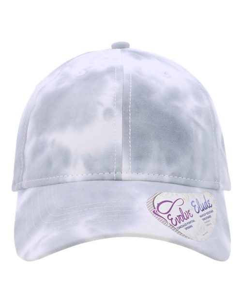 Infinity Her HATTIE Women's Unstructured Fashion Prints Cap - Tie-Dye Slate Blue - front