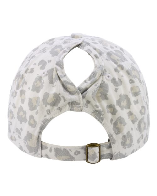 Infinity Her HATTIE Women's Unstructured Fashion Prints Cap - Snow Leopard - back