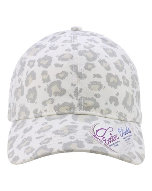 Infinity Her HATTIE Women's Unstructured Fashion Prints Cap - Snow Leopard - front