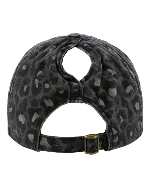 Infinity Her HATTIE Women's Unstructured Fashion Prints Cap - Black Leopard - back