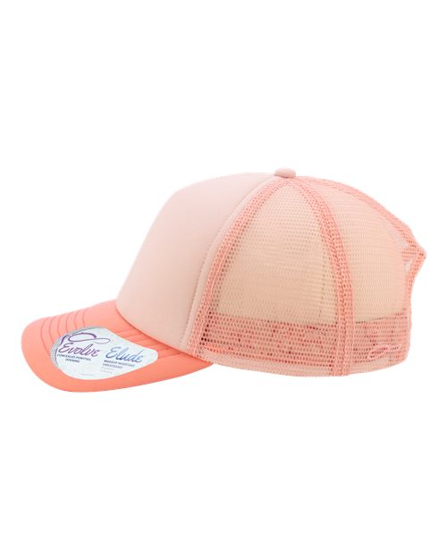 Infinity Her ROSIE Women's Foam Trucker Cap - Dusty Pink/ Pink/ Peachy Pink/ Butterfly - side