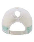 Infinity Her ROSIE Women's Foam Trucker Cap - Ivory/ Jade/ White/ Swirl - back