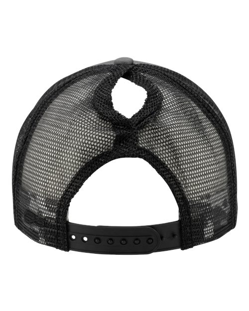Infinity Her ROSIE Women's Foam Trucker Cap - Slate/ Black/ Black/ Cow - back