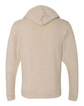 J. America 8872 Men's Triblend Full-Zip Hooded Sweatshirt - Oatmeal Triblend - back