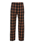 Boxercraft BM6624 Men's Harley Flannel Pants - Orange/ Black Plaid - back