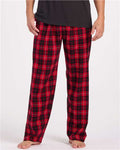 Boxercraft BM6624 Men's Harley Flannel Pants - Red/ Black Plaid - model front