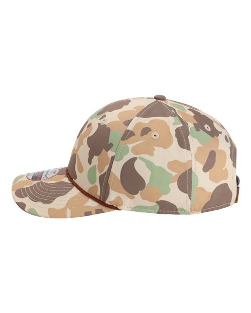 Imperial 5058 The Outtasite Cap - Frog Skin Camo/ Brown - side