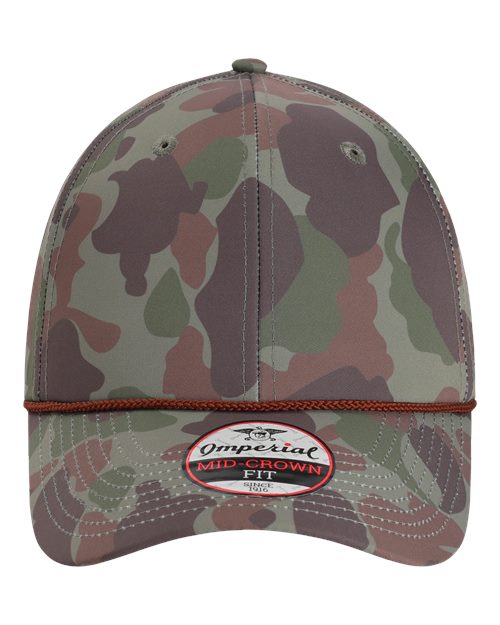 Imperial 5058 The Outtasite Cap - Frog Skin Camo/ Green - front