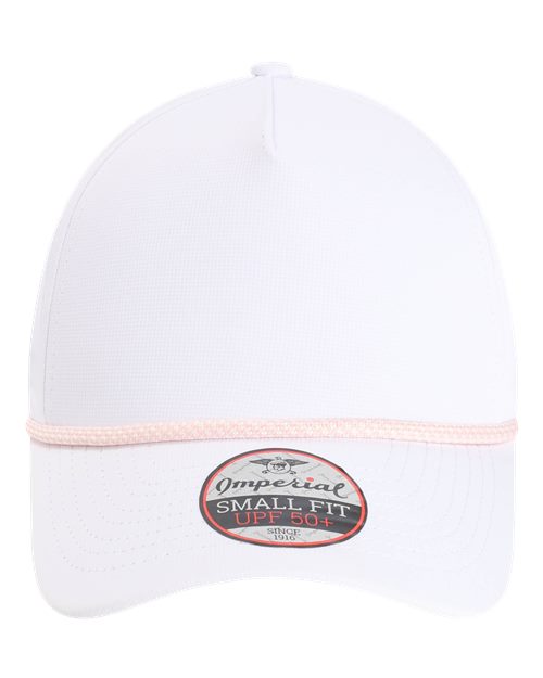 Imperial L5059 The Corral Cap - White/ Peach - front
