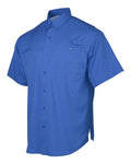 Paragon 700 Men's Hatteras Performance Short Sleeve Fishing Shirt - Vivid Blue - side