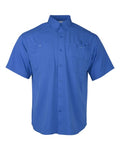 Paragon 700 Men's Hatteras Performance Short Sleeve Fishing Shirt - Vivid Blue - front