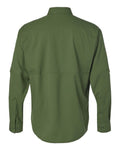 Paragon 702 Men's Kitty Hawk Performance Fishing Shirt - Olive Green - back