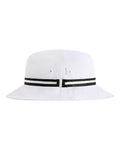 Imperial 1371P The Oxford Performance Bucket Hat - White/ Black - side