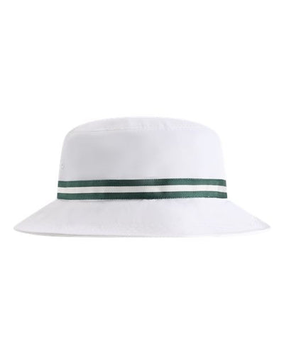 Imperial 1371P The Oxford Performance Bucket Hat - White/ Green - front