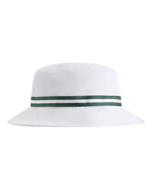 Imperial 1371P The Oxford Performance Bucket Hat - White/ Green - front