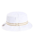 Imperial 1371P The Oxford Performance Bucket Hat - White/ Khaki - side