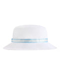 Imperial 1371P The Oxford Performance Bucket Hat - White/ Light Blue - back