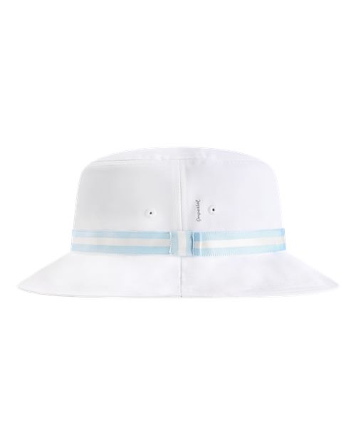 Imperial 1371P The Oxford Performance Bucket Hat - White/ Light Blue - side
