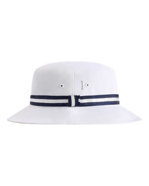 Imperial 1371P The Oxford Performance Bucket Hat - White/ Navy - side