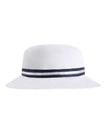 Imperial 1371P The Oxford Performance Bucket Hat - White/ Navy - front