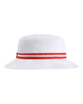 Imperial 1371P The Oxford Performance Bucket Hat - White/ Red - back