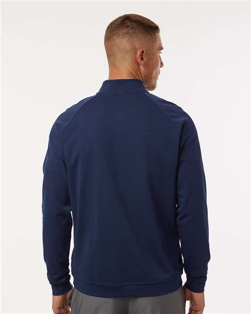 Adidas A598 Men's Club Quarter-Zip Pullover - Collegiate Navy - model back