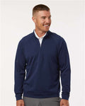 Adidas A598 Men's Club Quarter-Zip Pullover - Collegiate Navy - model front
