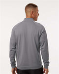 Adidas A598 Men's Club Quarter-Zip Pullover - Grey Three - model back