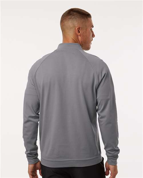 Adidas A598 Men's Club Quarter-Zip Pullover - Grey Three - model back