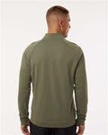 Adidas A598 Men's Club Quarter-Zip Pullover - Olive Strata - model back