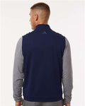 Adidas A599 Men's Club Quarter-Zip Vest - Collegiate Navy - model back