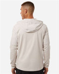Adidas A607 Men's Half-Zip Hooded Anorak - Alumina - model back