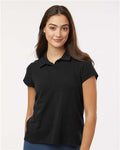 Adidas A690 Women's Blended Polo - Solid Black - model front