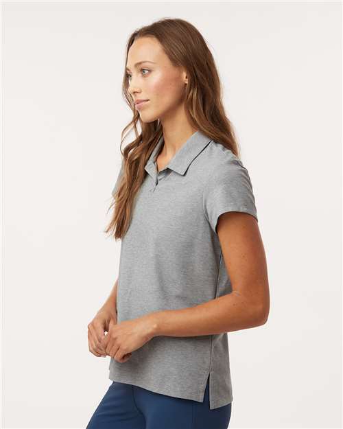 Adidas A690 Women's Blended Polo - Grey Three Melange - model side