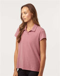 Adidas A690 Women's Blended Polo - Pink Strata Melange - model side
